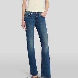 7 For All Mankind Women's Blue Boot Cut Jeans